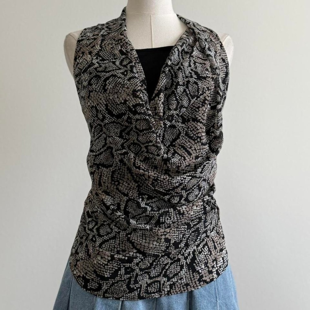 INC Y2K Snake Print 2000s Glam Sz 0 Going Out Clubwear Indie Sleaze 2000s